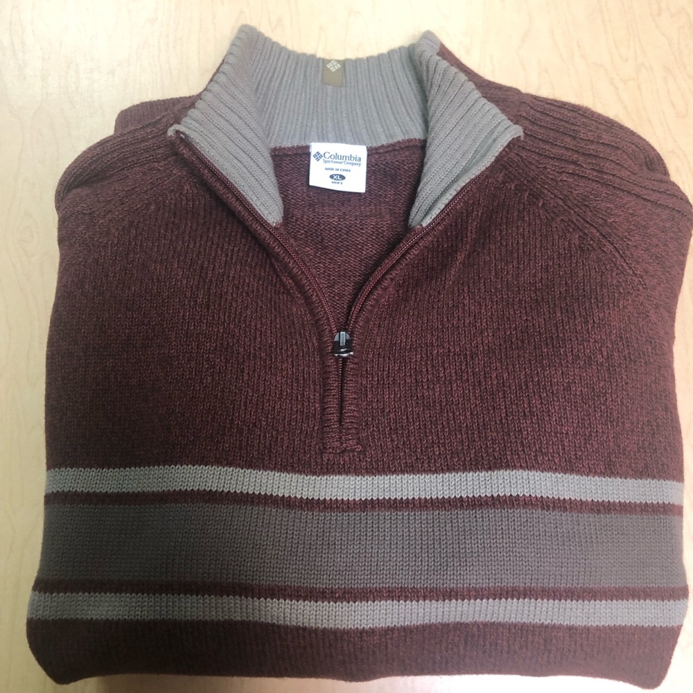 COLUMBIA half zip sweater